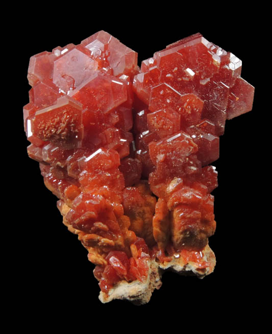 Vanadinite from Mibladen, Haute Moulouya Basin, Zeida-Aouli-Mibladen belt, Midelt Province, Morocco