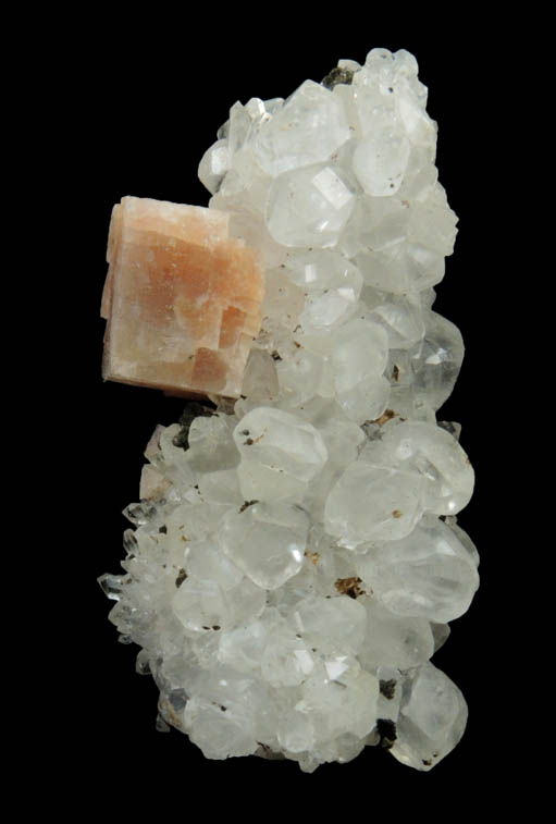 Chabazite on Calcite, Quartz, Chamosite from Upper New Street Quarry, Paterson, Passaic County, New Jersey