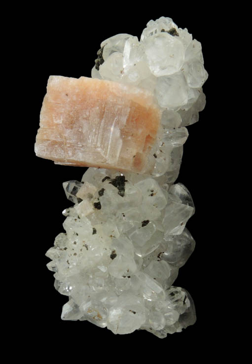 Chabazite on Calcite, Quartz, Chamosite from Upper New Street Quarry, Paterson, Passaic County, New Jersey