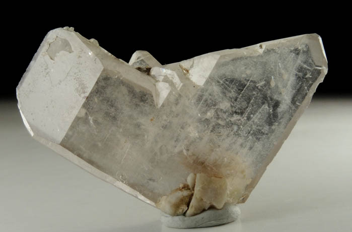 Quartz var. Smoky Quartz (false twin) from North Moat Mountain, Bartlett, Carroll County, New Hampshire