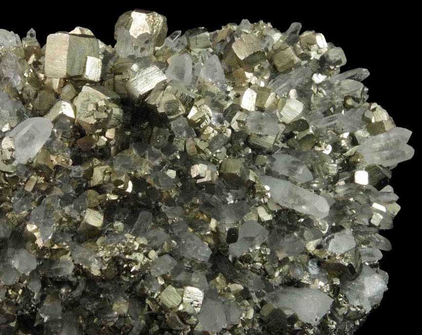 Pyrite and Quartz from (Tsuchiya-Ishizaki Mine), Hokkaido, Japan