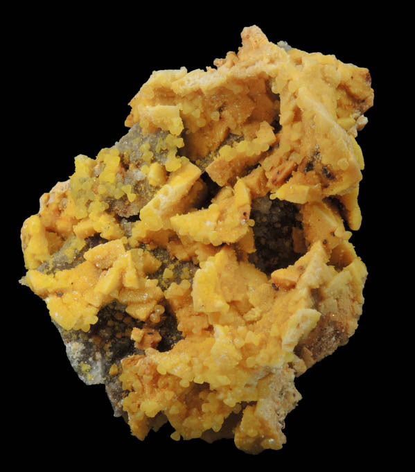 Smithsonite (cadmium-rich) over Dolomite from Monte Cristo Mine, Rush Creek District, Marion County, Arkansas