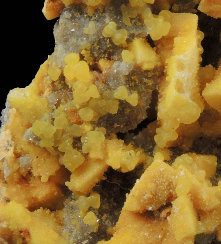 Smithsonite (cadmium-rich) over Dolomite from Monte Cristo Mine, Rush Creek District, Marion County, Arkansas