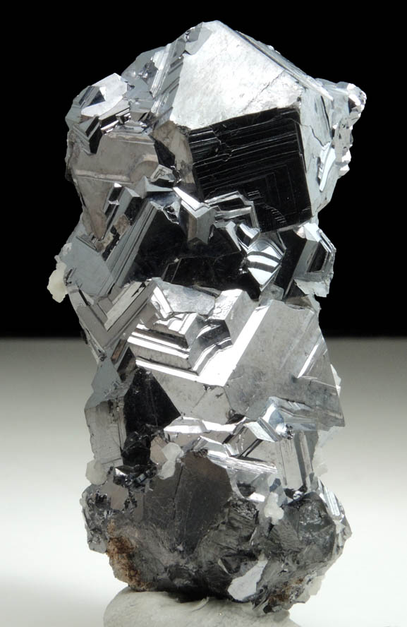 Galena with Calcite from Naica District, Saucillo, Chihuahua, Mexico