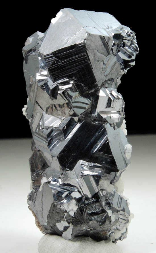 Galena with Calcite from Naica District, Saucillo, Chihuahua, Mexico