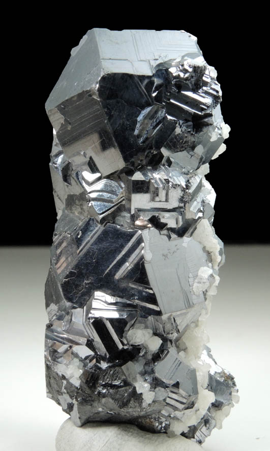 Galena with Calcite from Naica District, Saucillo, Chihuahua, Mexico