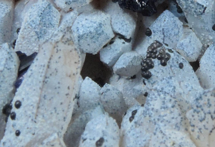 Azurite on Quartz from Concepcin del Oro, Zacatecas, Mexico