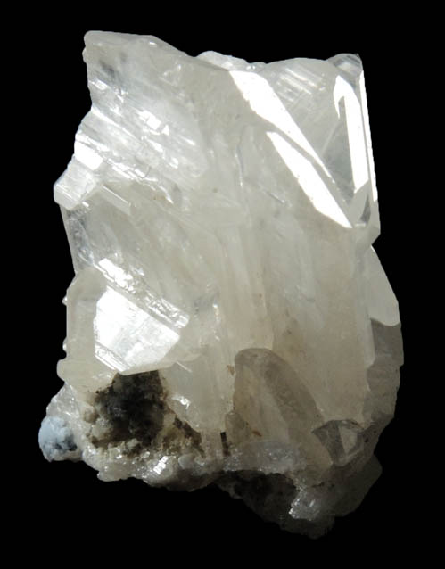 Cerussite (twinned crystals) from Mibladen, Haute Moulouya Basin, Zeida-Aouli-Mibladen belt, Midelt Province, Morocco