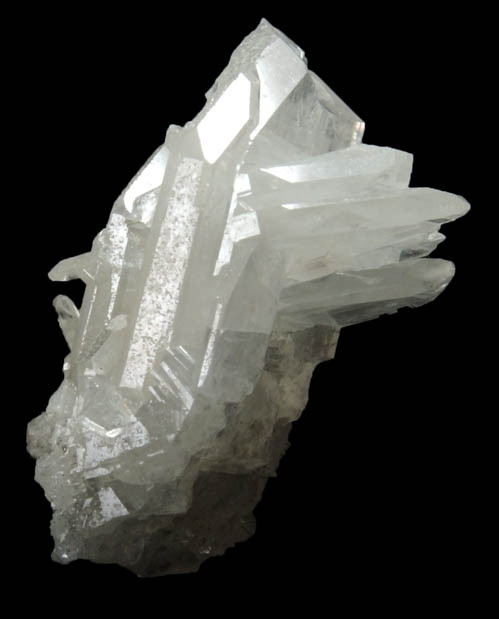 Cerussite (twinned crystals) from Mibladen, Haute Moulouya Basin, Zeida-Aouli-Mibladen belt, Midelt Province, Morocco