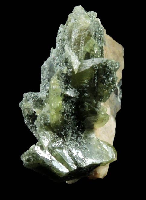 Titanite with Chlorite from Tormiq area, northwest of Skardu, Haramosh Mountains, Baltistan, Gilgit-Baltistan, Pakistan