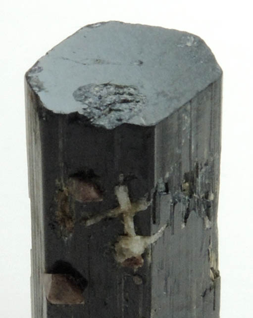 Arfvedsonite (rare terminated crystal) with Zircon from Hurricane Mountain, east of Intervale, Carroll County, New Hampshire