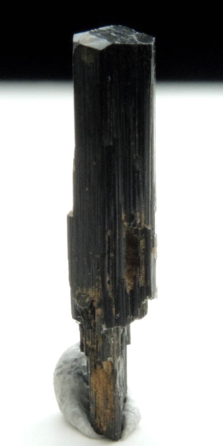 Arfvedsonite (rare terminated crystal) from Hurricane Mountain, east of Intervale, Carroll County, New Hampshire