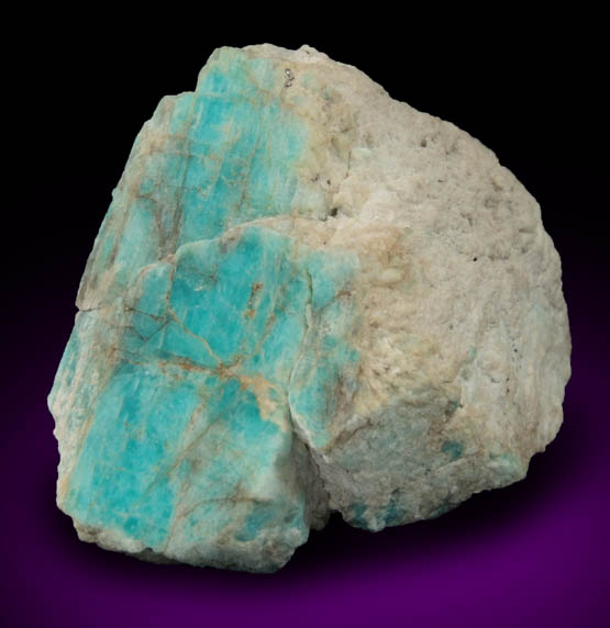 Microcline var. Amazonite from Black Cap Mountain, east of North Conway, Carroll County, New Hampshire