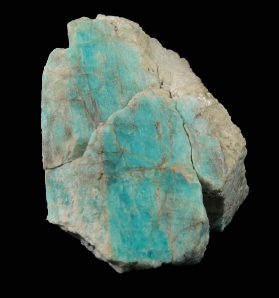 Microcline var. Amazonite from Black Cap Mountain, east of North Conway, Carroll County, New Hampshire