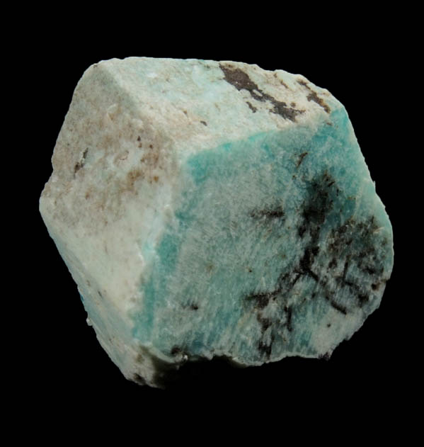 Microcline var. Amazonite from Black Cap Mountain, east of North Conway, Carroll County, New Hampshire