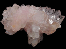 Quartz var. Rose Quartz Crystals from Sapucaia, near Galilia, Minas Gerais, Brazil