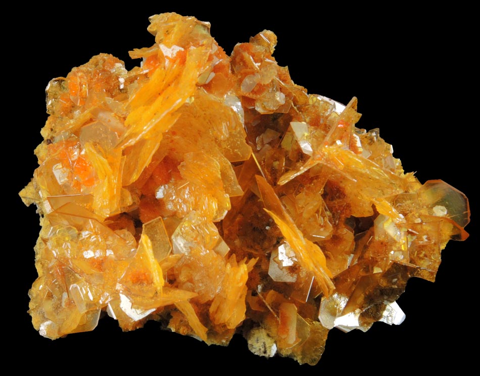 Mimetite and Wulfenite from San Francisco Mine, Cerro Prieto, north of Cucurpe, Sonora, Mexico