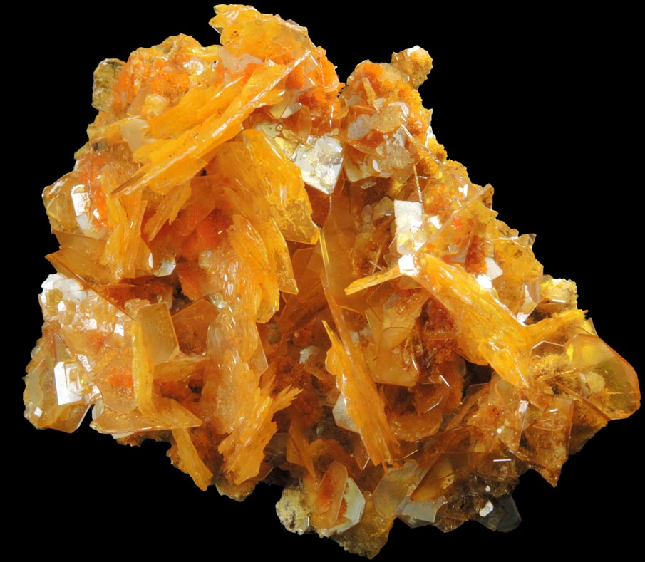 Mimetite and Wulfenite from San Francisco Mine, Cerro Prieto, north of Cucurpe, Sonora, Mexico