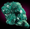 Dioptase on Chrysocolla from Kaokoveld, Kunene Region, Namibia