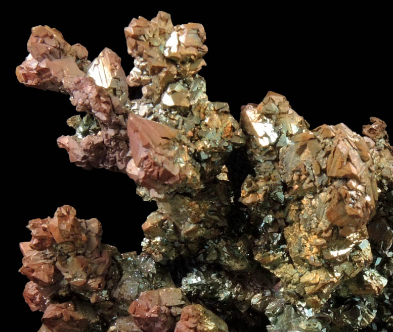 Copper (naturally crystallized native copper) with iridescent surfaces from Rubtovskiy (Rubtsovskoe) District, Rudnyi Altai, Altai Krai, Russia