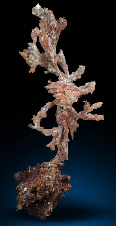 Copper (naturally crystallized native copper) from Itauz Mine, Karaganda Oblast', Kazakhstan