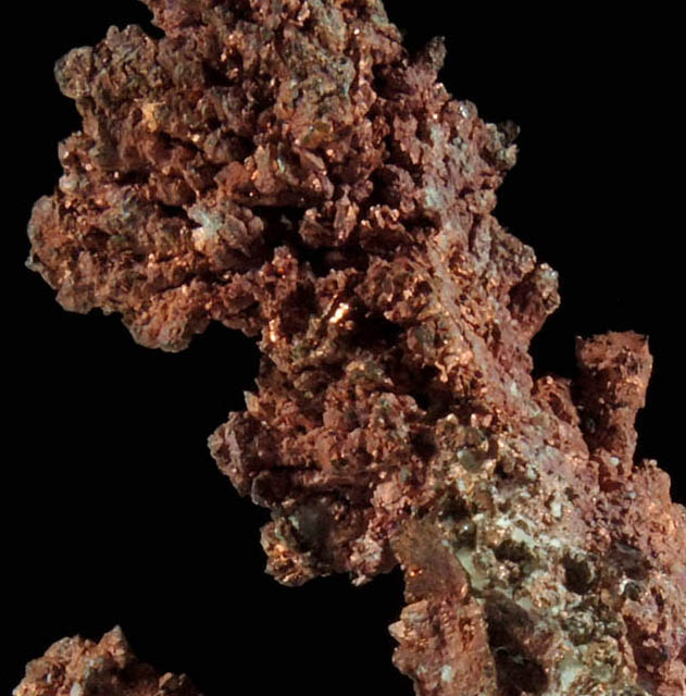 Copper (naturally crystallized native copper) from Keweenaw Peninsula Copper District, Houghton County, Michigan