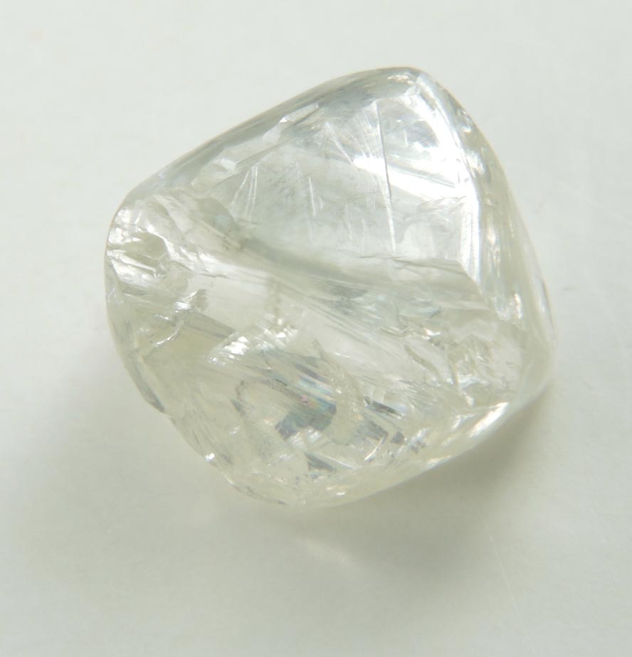 Diamond (3.06 carat gem-grade pale-yellow octahedral crystal) from Mirny, Sakha (Yakutia) Republic, Siberia, Russia