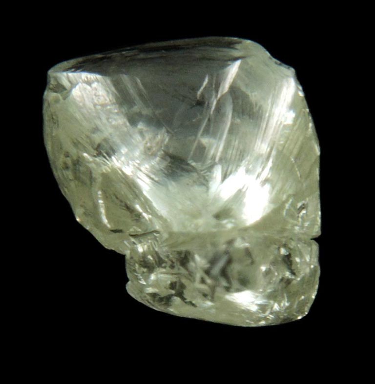 Diamond (2.62 carat gem-quality parallel pale-yellow interconnected diamonds) from Mirny, Sakha Republic, Siberia, Russia