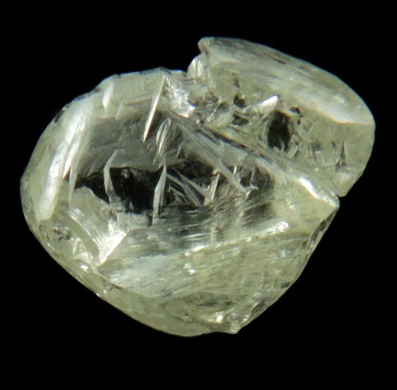 Diamond (2.62 carat gem-quality parallel pale-yellow interconnected diamonds) from Mirny, Sakha Republic, Siberia, Russia