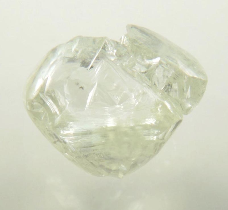 Diamond (2.62 carat gem-quality parallel pale-yellow interconnected diamonds) from Mirny, Sakha Republic, Siberia, Russia