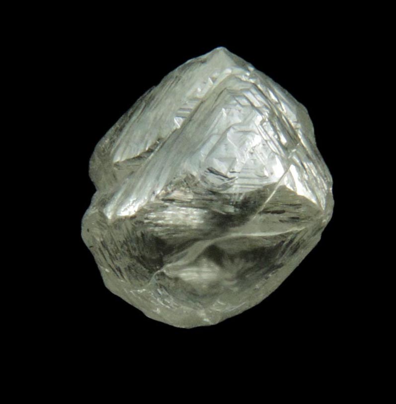 Diamond (1.99 carat gem-grade colorless octahedral diamonds) from Mirny, Sakha Republic, Siberia, Russia