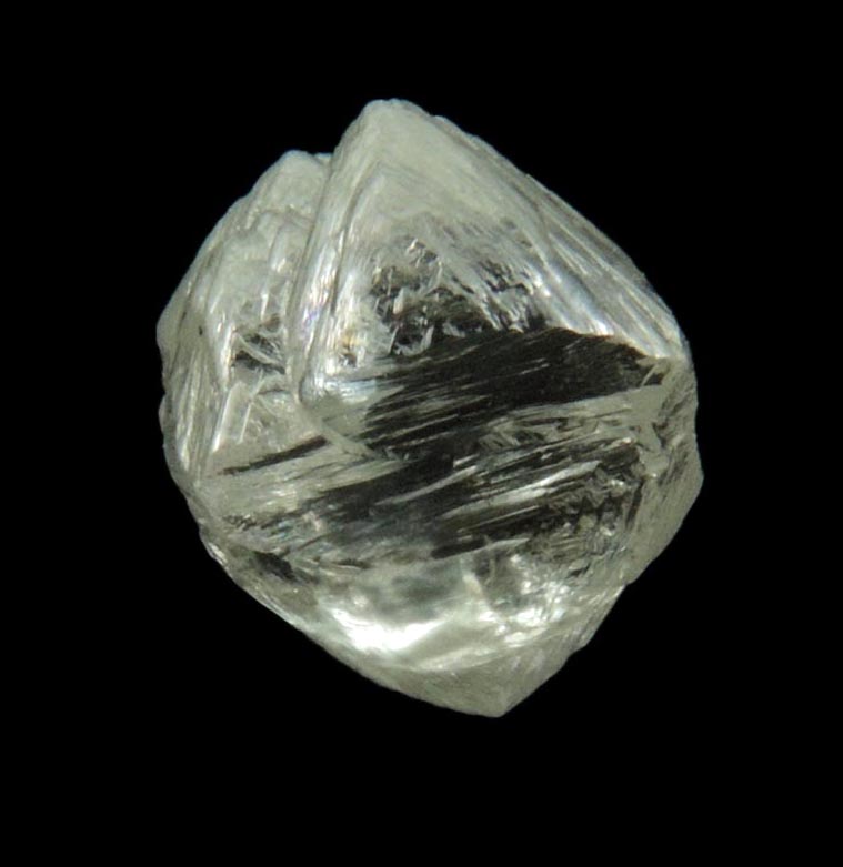 Diamond (1.99 carat gem-grade colorless octahedral diamonds) from Mirny, Sakha Republic, Siberia, Russia