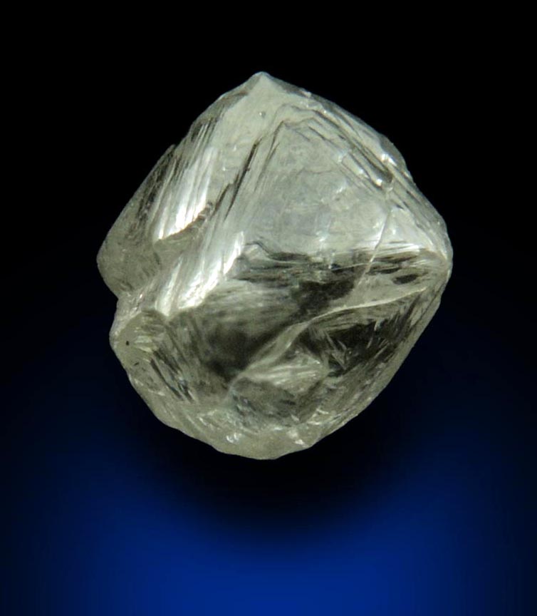 Diamond (1.99 carat gem-grade colorless octahedral diamonds) from Mirny, Sakha Republic, Siberia, Russia