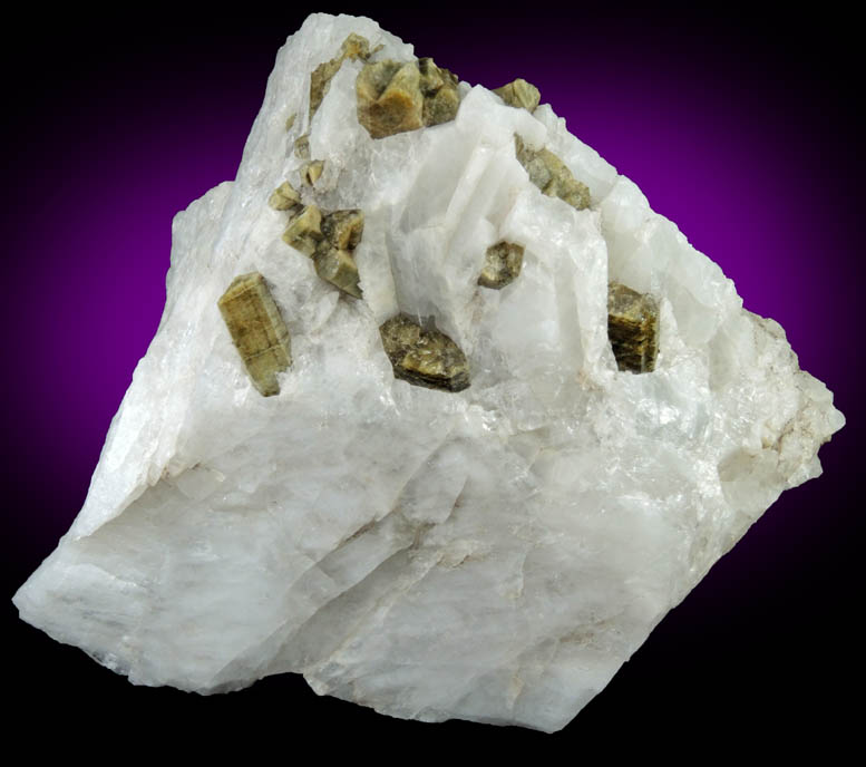 Epidote in Quartz from Drum Valley, Tulare County, California