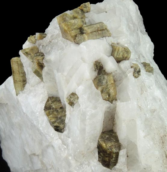 Epidote in Quartz from Drum Valley, Tulare County, California