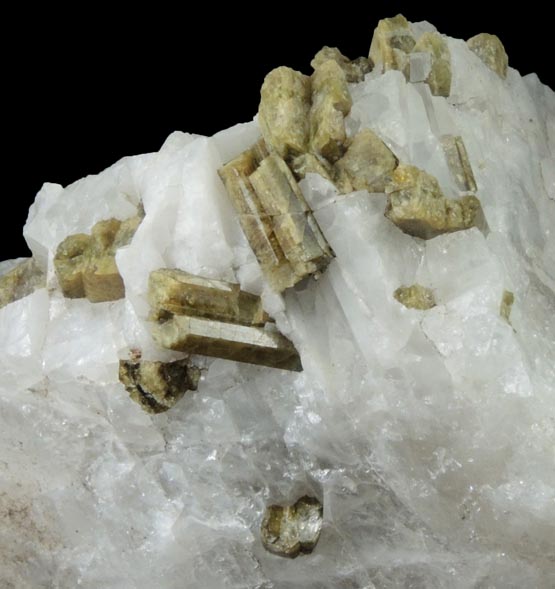 Epidote in Quartz from Drum Valley, Tulare County, California