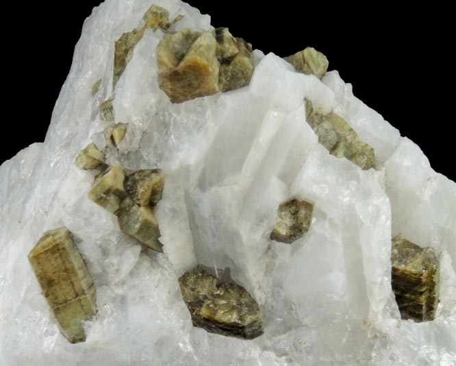 Epidote in Quartz from Drum Valley, Tulare County, California