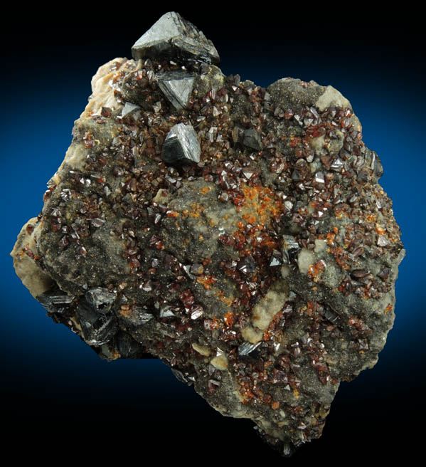 Sphalerite (Spinel-Law twinned crystals) from Viburnum Trend, Reynolds County, Missouri