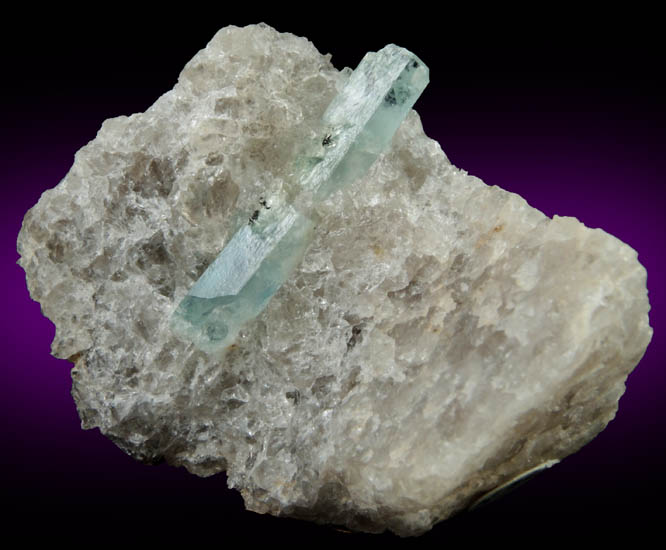 Beryl var. Aquamarine from north ridge of Long Hill, Haddam, Middlesex County, Connecticut