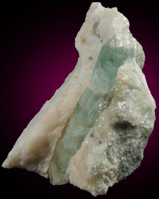 Beryl var. Aquamarine from north ridge of Long Hill, Haddam, Middlesex County, Connecticut