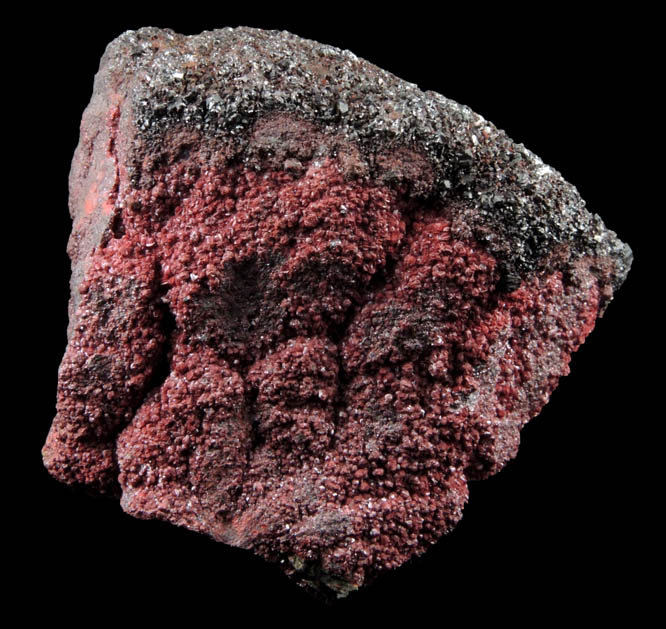 Cinnabar var. Raspberry Ore from New Idria Mine, Benito County, California