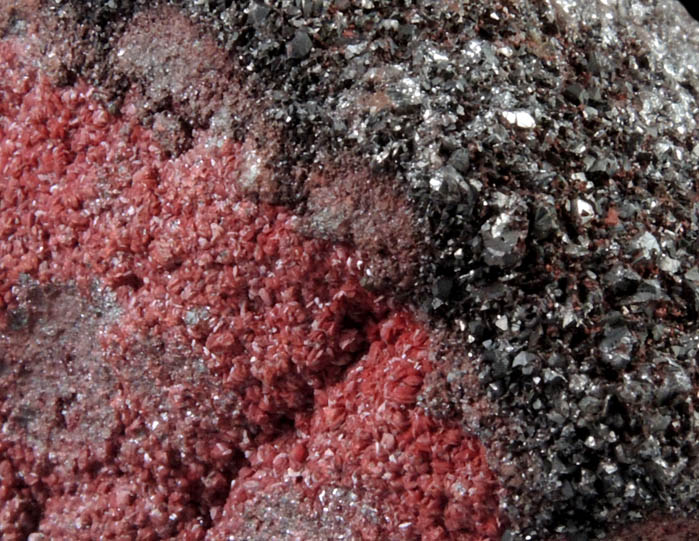 Cinnabar var. Raspberry Ore from New Idria Mine, Benito County, California