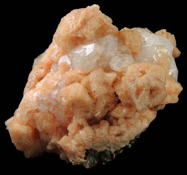 Analcime on Gmelinite from Five Islands, Nova Scotia, Canada