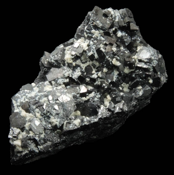 Magnetite (rare cubic crystal form) with Talc from ZCA Mine No. 4, Fowler Ore Body, 2500' Level, Balmat, St. Lawrence County, New York