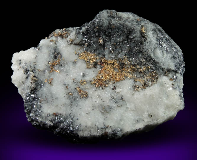 Silver (naturally crystallized native silver) in Quartz from Timmins, Ontario, Canada