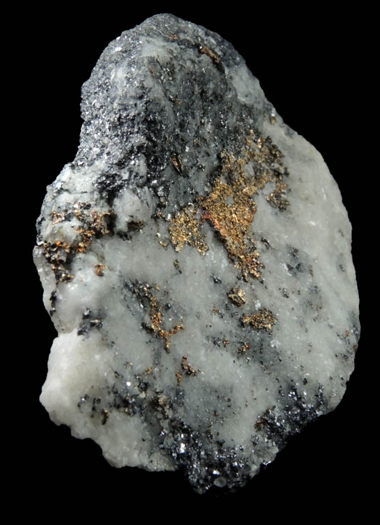 Silver (naturally crystallized native silver) in Quartz from Timmins, Ontario, Canada