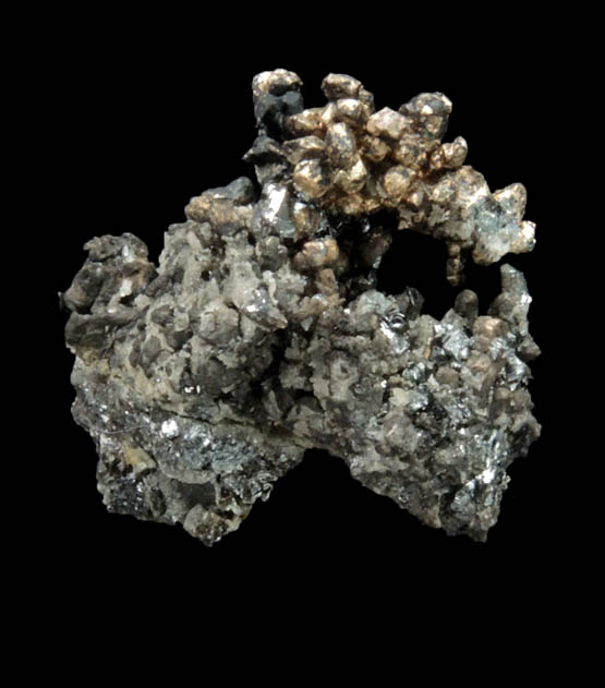 Silver (naturally crystallized native silver) on Acanthite from Andres del Rio District, Batopilas, Chihuahua, Mexico
