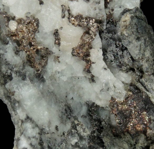 Silver (naturally crystallized native silver) in Quartz from Timmins, Ontario, Canada