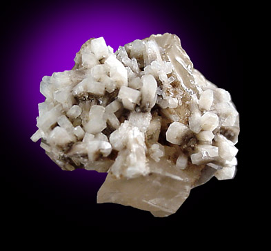 Edingtonite on Calcite from Ice River Complex, near Golden, British Columbia, Canada (Type Locality for Edingtonite)
