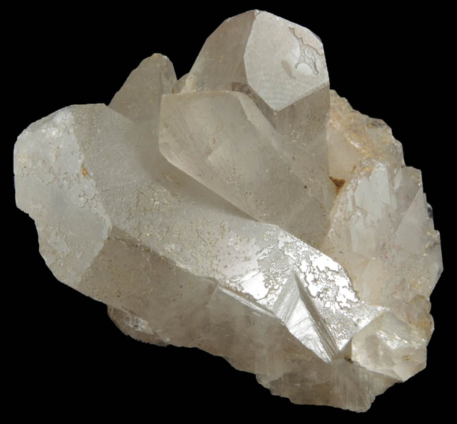 Quartz with Tremolite inclusions from Gouverneur Talc Company #4 Quarry, Harrisville, Lewis County, New York